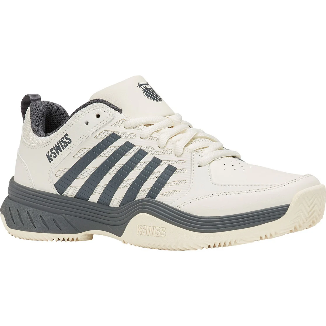 K-Swiss Tennisschoen Padelschoen Court Express 2 Clay Heren Wit Grijs - Image 3