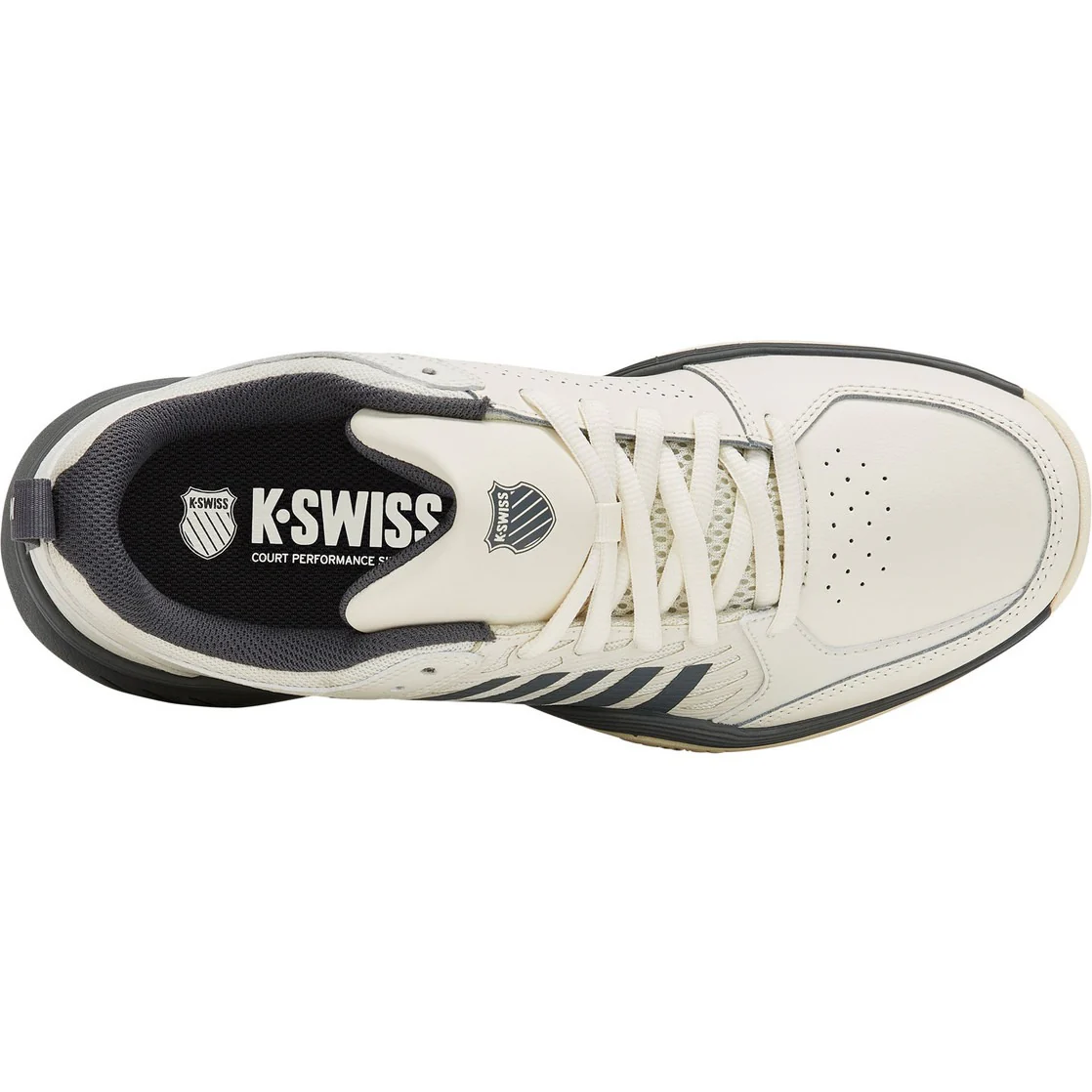 K-Swiss Tennisschoen Padelschoen Court Express 2 Clay Heren Wit Grijs - Image 6