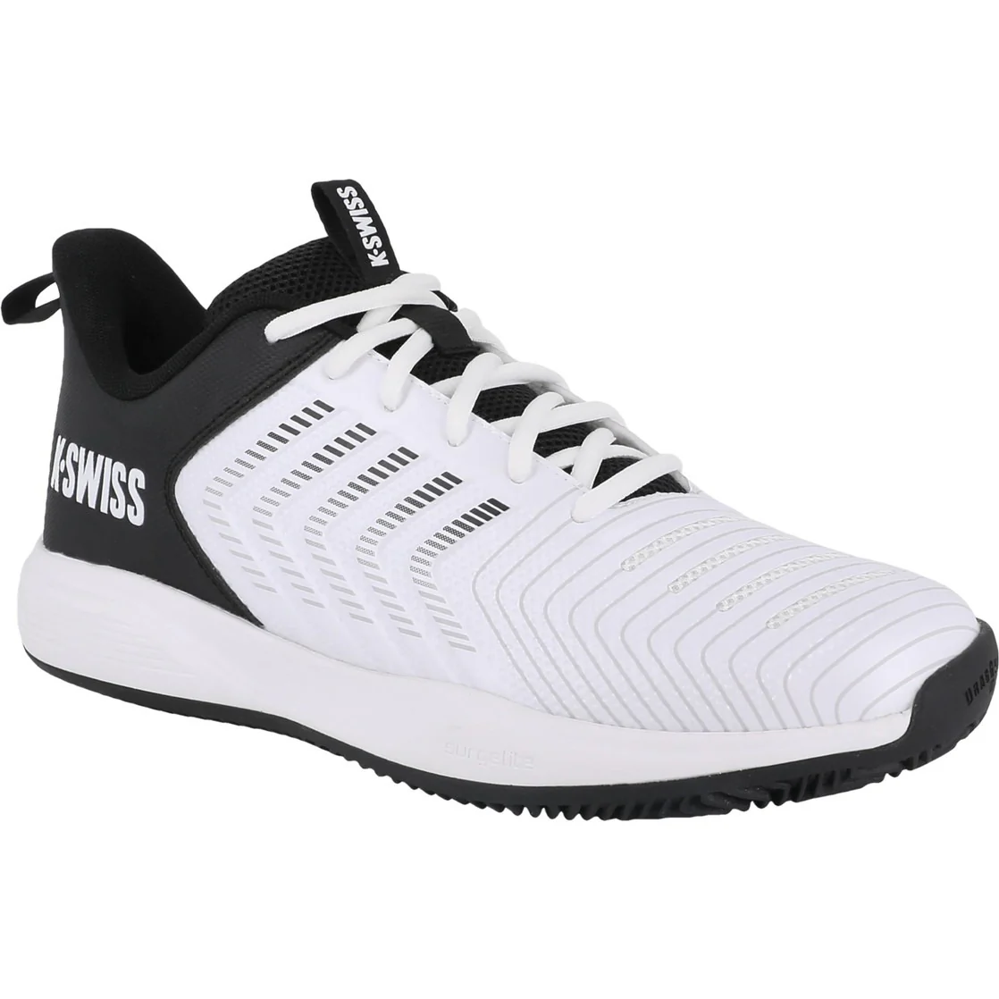K-Swiss Tennisschoen Padelschoen Ultrashot Light Clay Heren Wit Zwart - Image 3