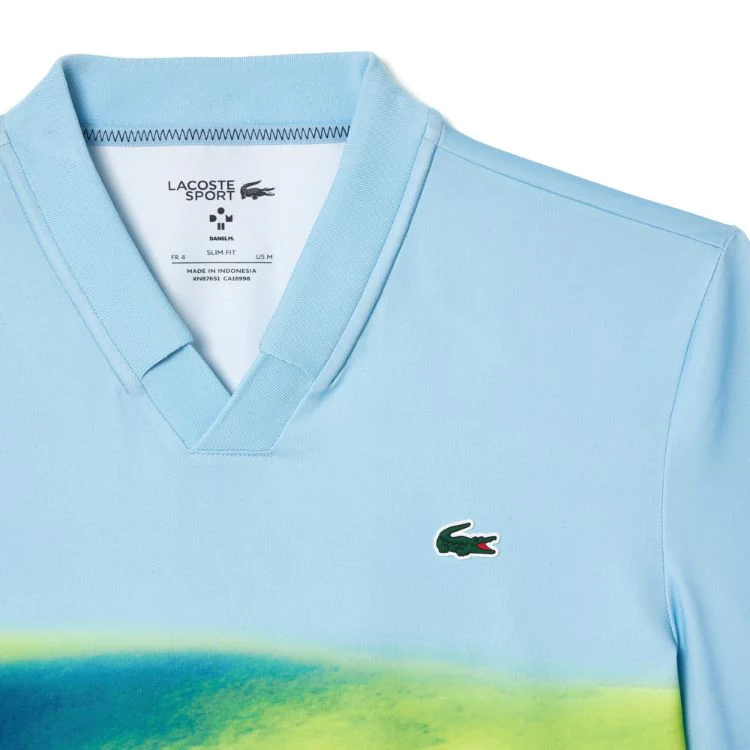 Lacoste Polo Shirt Sport Danill Medvedev Heren Blauw - Image 3