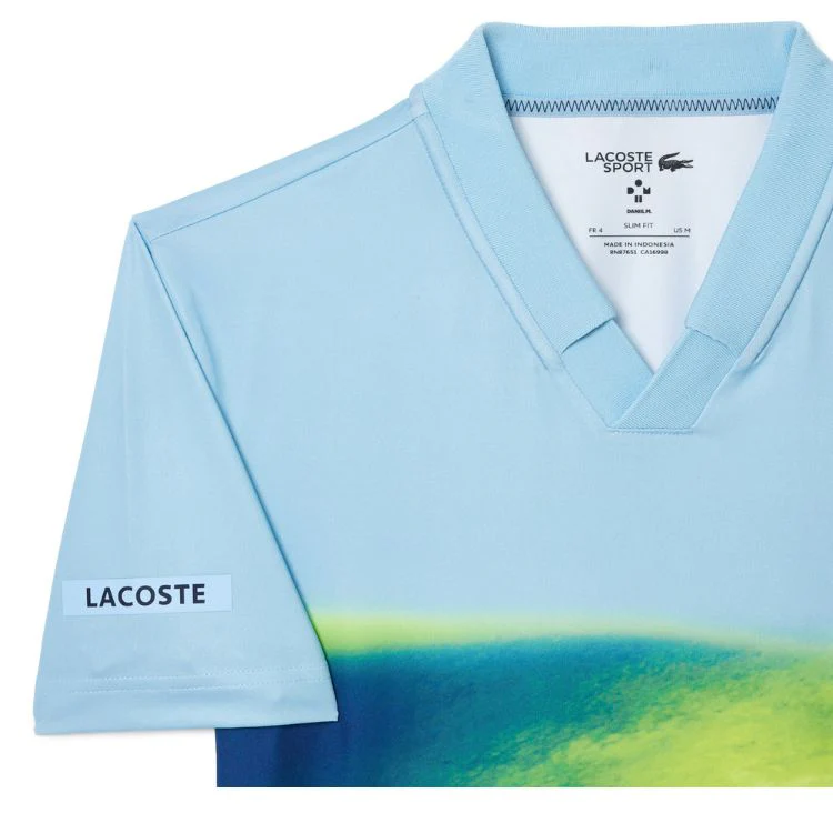 Lacoste Polo Shirt Sport Danill Medvedev Heren Blauw - Image 4