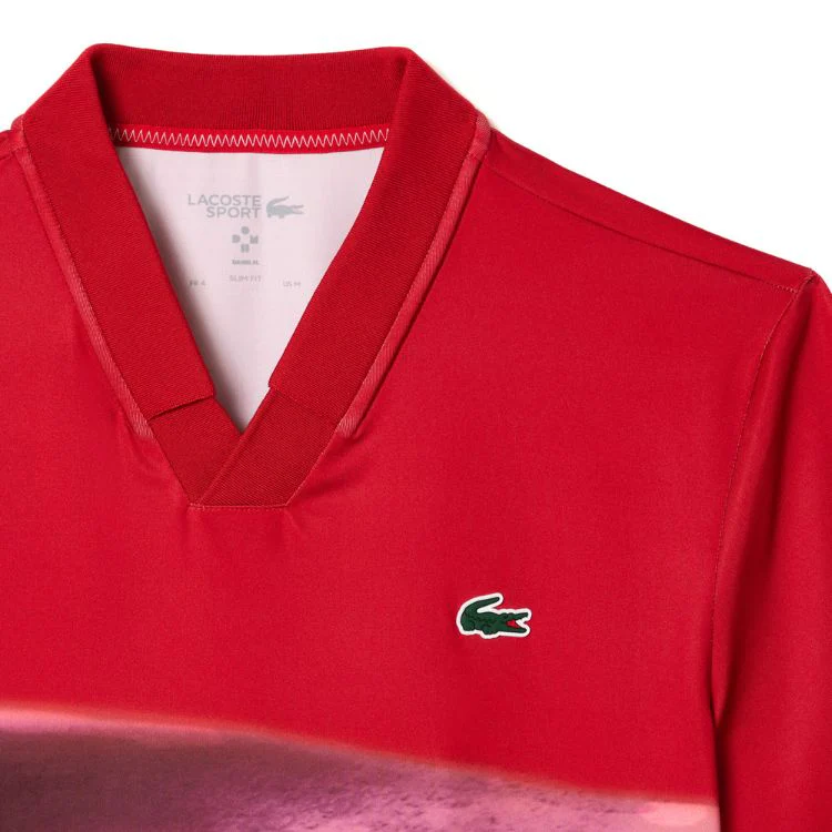 Lacoste Polo Shirt Sport Danill Medvedev Heren Rood - Image 3