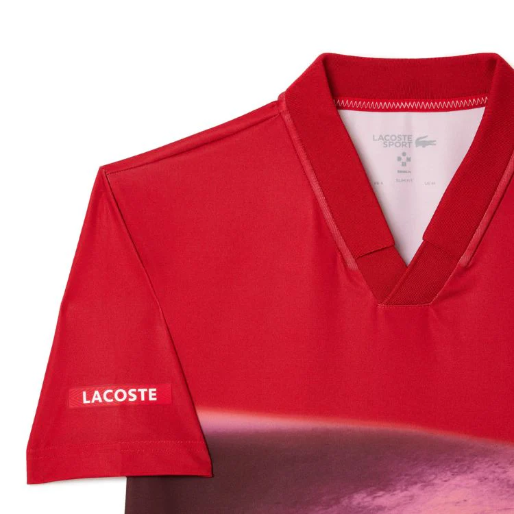 Lacoste Polo Shirt Sport Danill Medvedev Heren Rood - Image 4