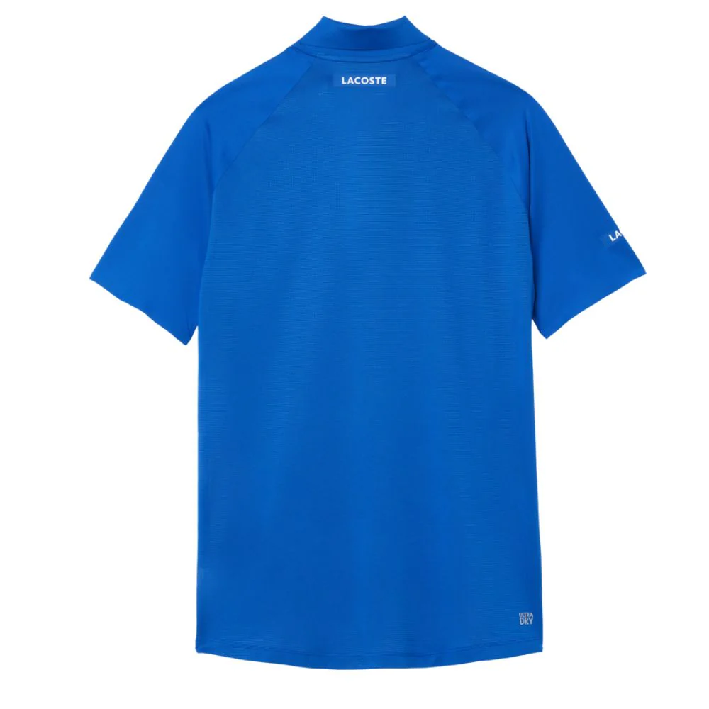 Lacoste Polo Shirt Sport Novak Djokovic Ultra-Dry Heren Blauw - Image 3