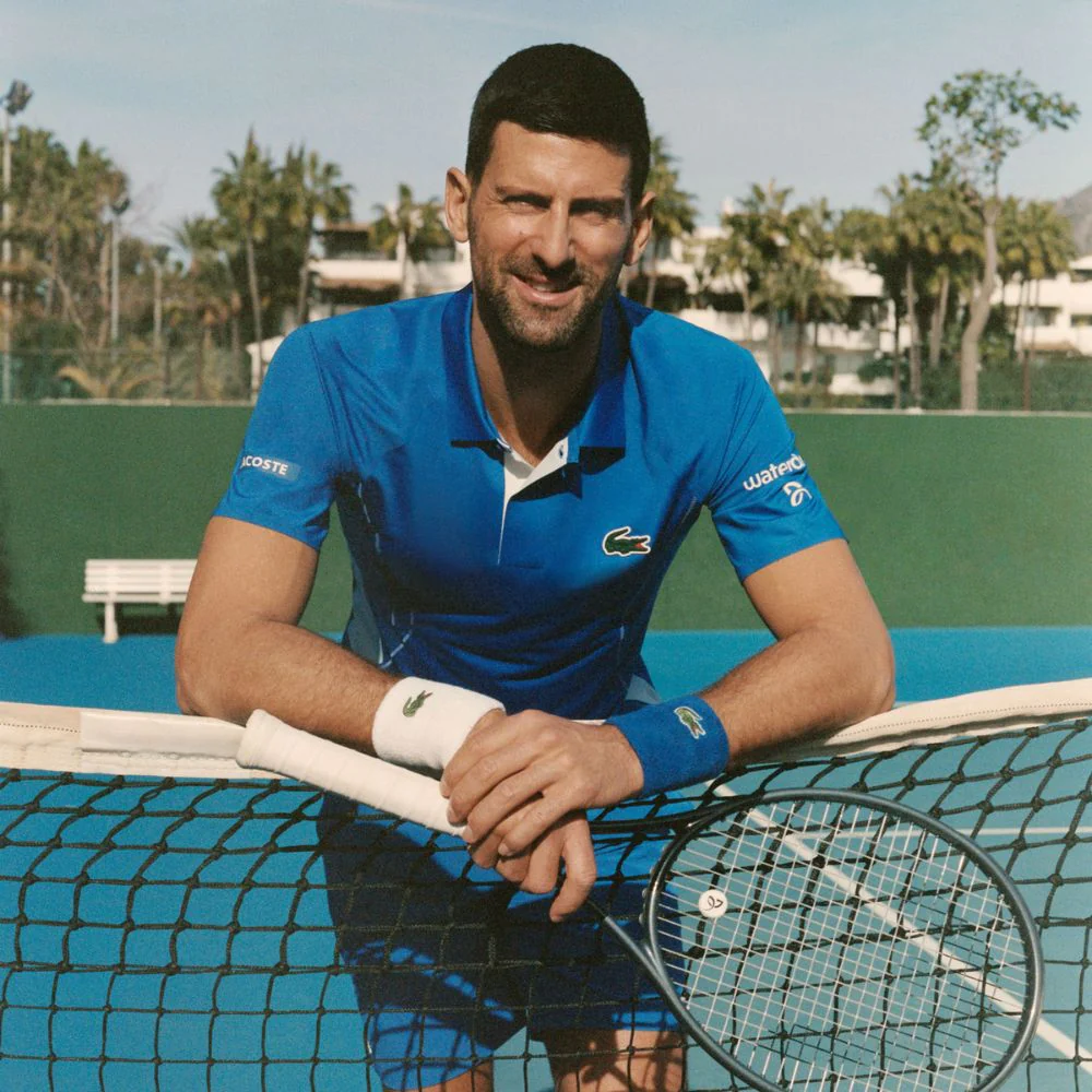 Lacoste Polo Shirt Sport Novak Djokovic Ultra-Dry Heren Blauw - Image 7