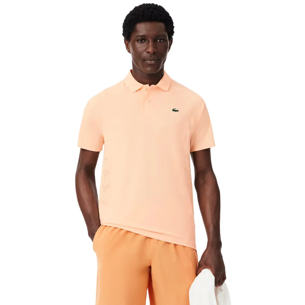 Lacoste Polo Tennis Novak Djokovic On Court Heren Oranje - Image 11