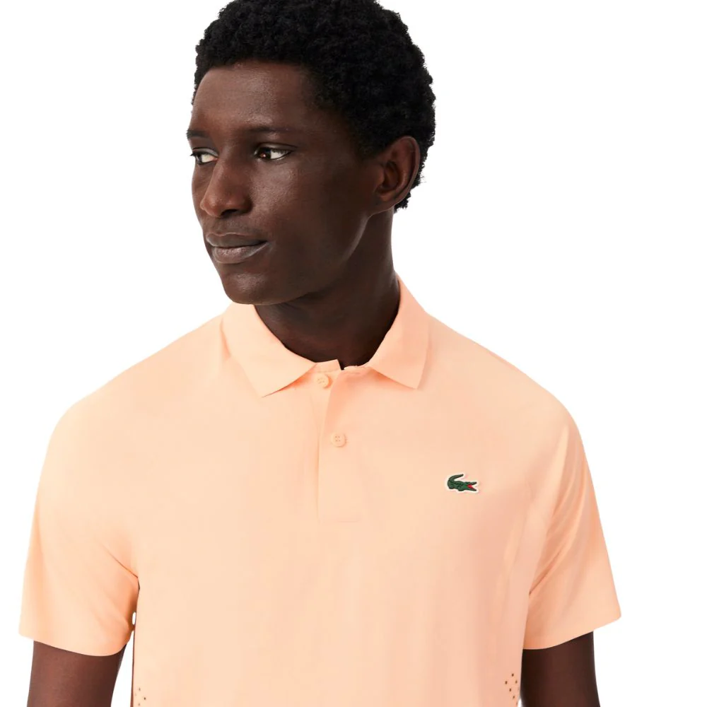 Lacoste Polo Tennis Novak Djokovic On Court Heren Oranje - Image 12