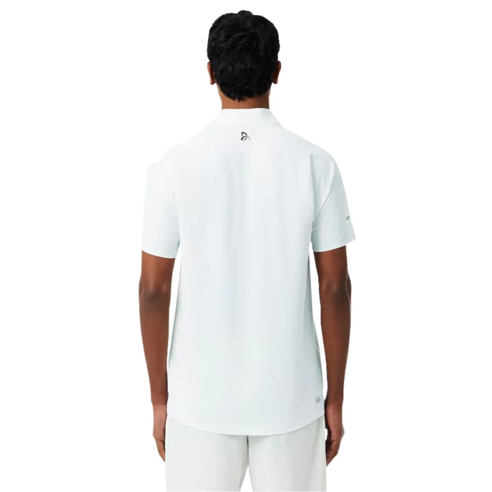 Lacoste Polo Tennis Novak Djokovic On Court Heren Wit - Image 8