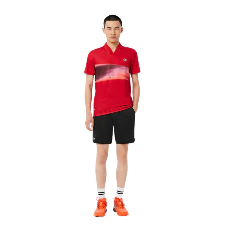 Lacoste Short Sport Medvedev Heren Zwart Wit - Image 2