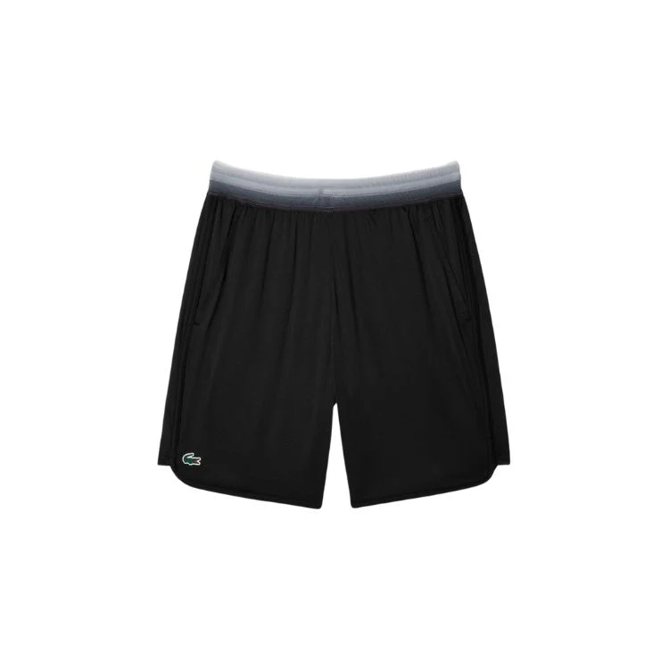 Lacoste Short Sport Medvedev Heren Zwart Wit - Image 5