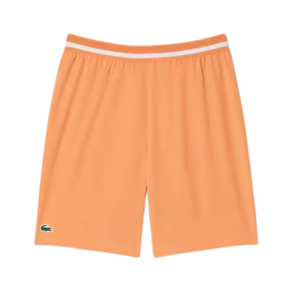 Lacoste Short Sport Novak Djokovic Stretch Heren Oranje Wit