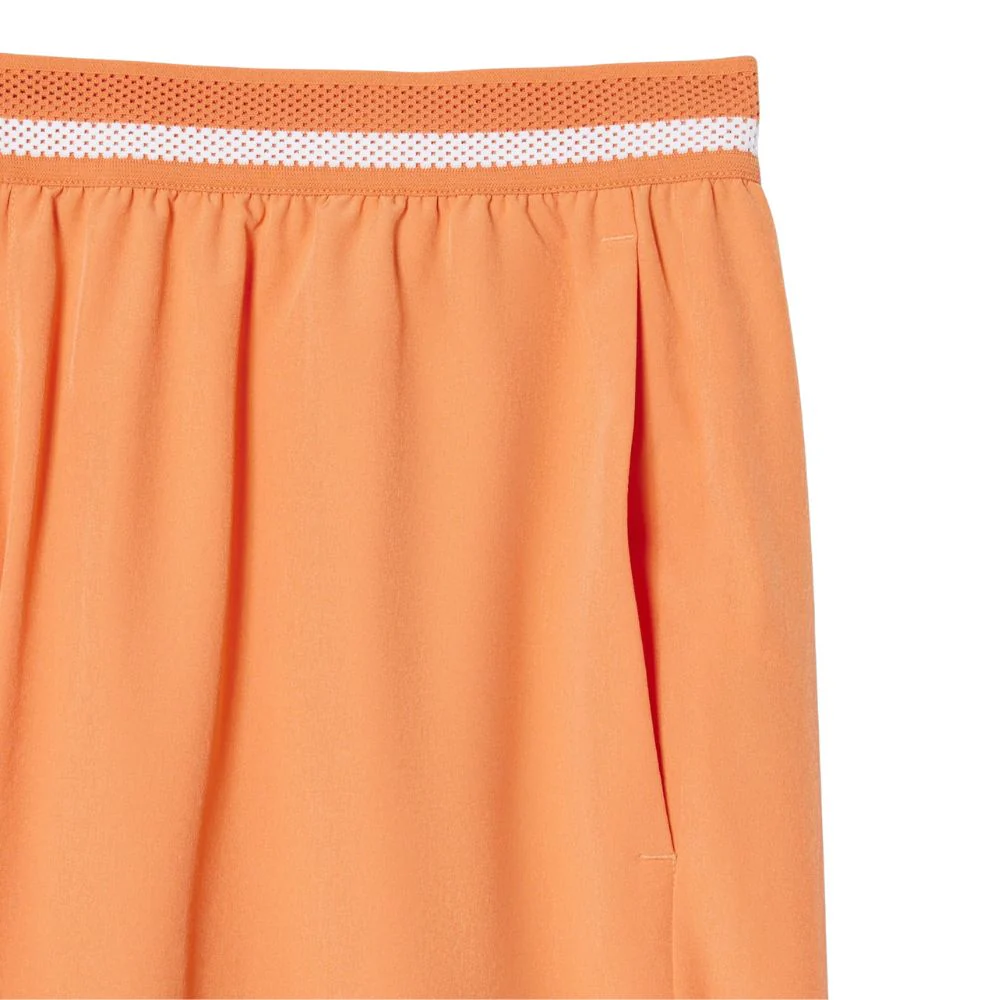 Lacoste Short Sport Novak Djokovic Stretch Heren Oranje Wit - Image 5