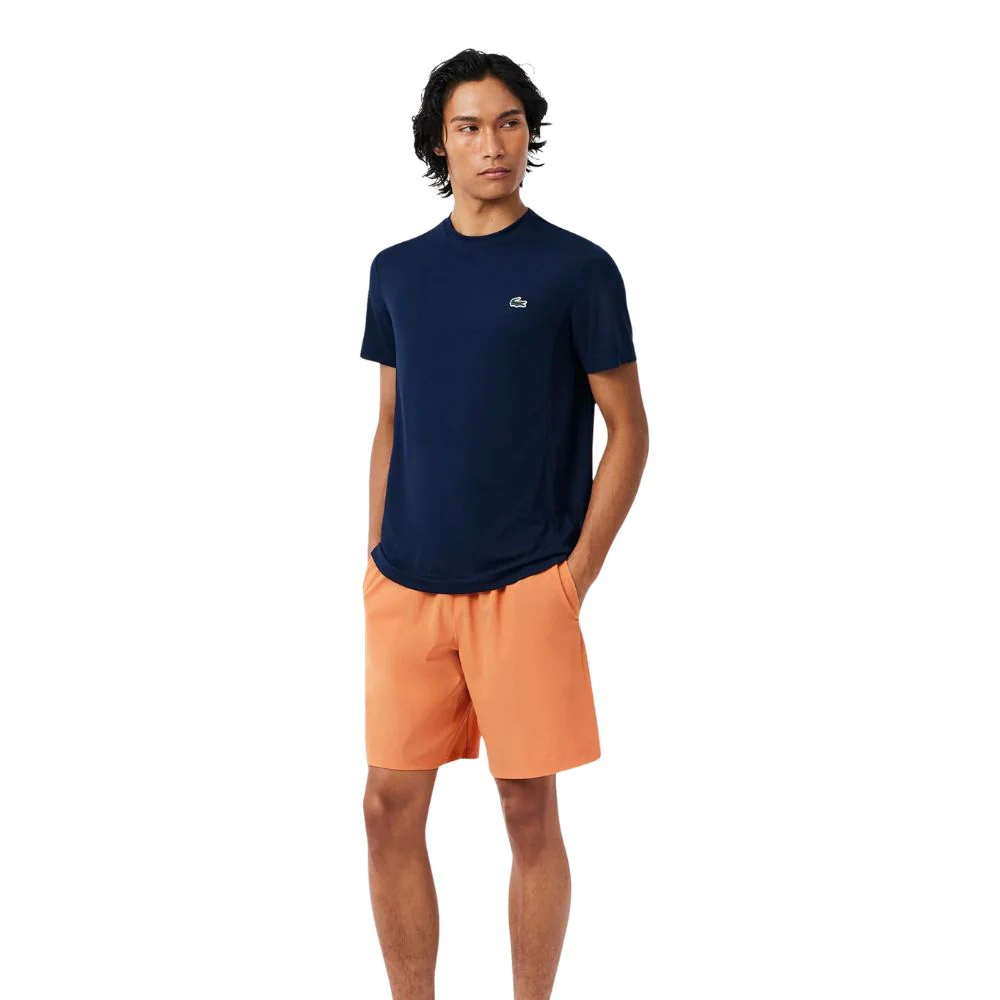 Lacoste Short Sport Novak Djokovic Stretch Heren Oranje Wit - Image 6