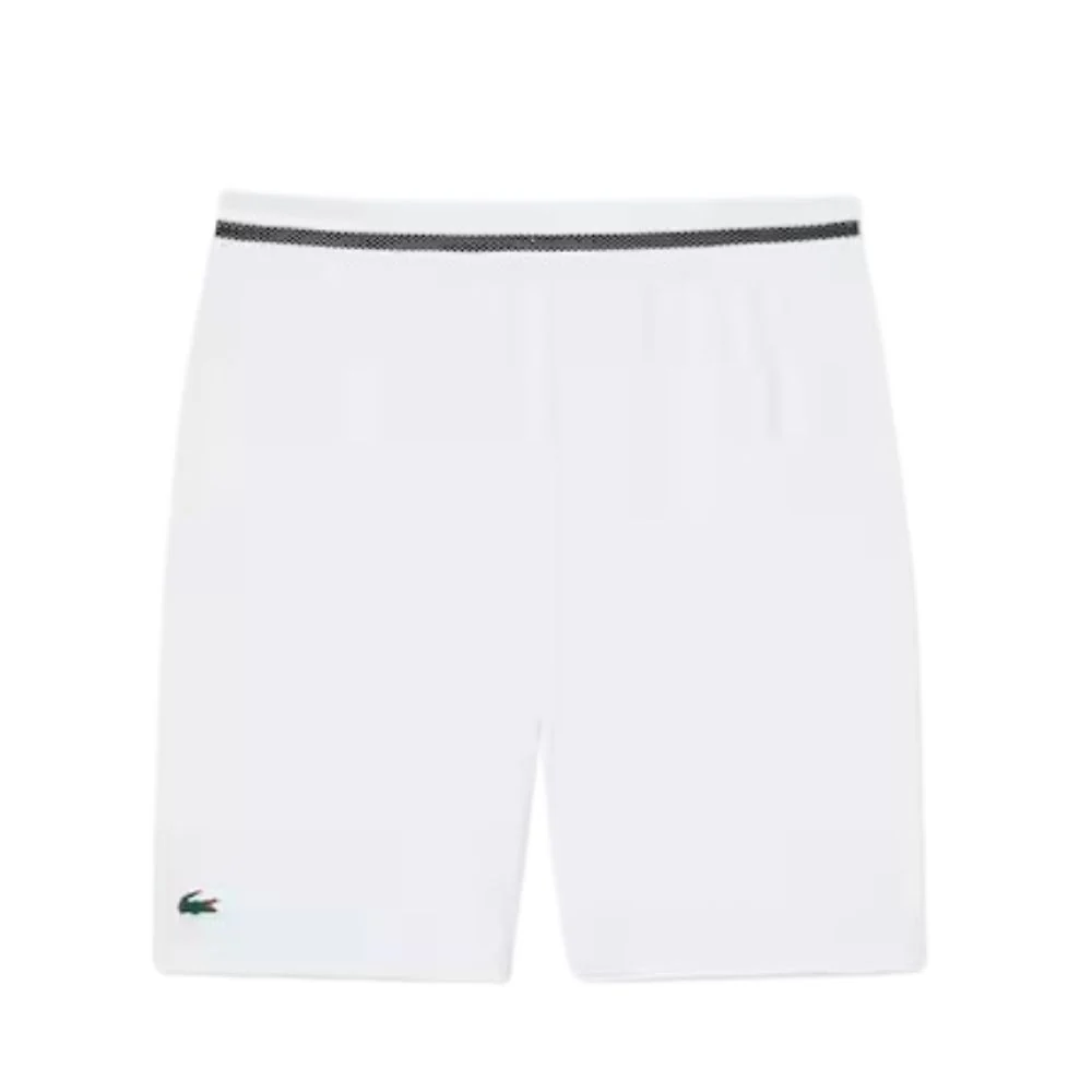 Lacoste Short Sport Novak Djokovic Stretch Heren Wit Zwart