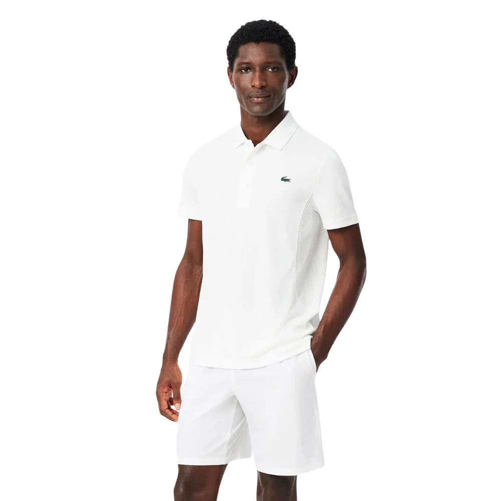 Lacoste Short Sport Novak Djokovic Stretch Heren Wit Zwart - Image 5