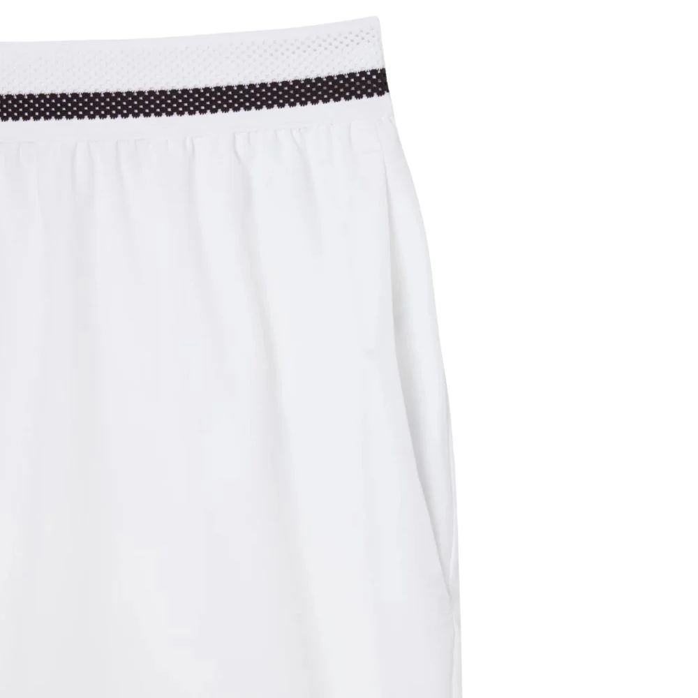 Lacoste Short Sport Novak Djokovic Stretch Heren Wit Zwart - Image 6