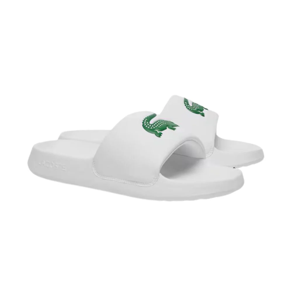 Lacoste Slippers Serve Slide 1.0 Heren Wit Groen