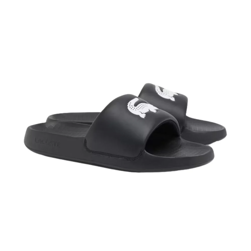 Lacoste Slippers Serve Slide 1.0 Heren Zwart Wit - Image 5