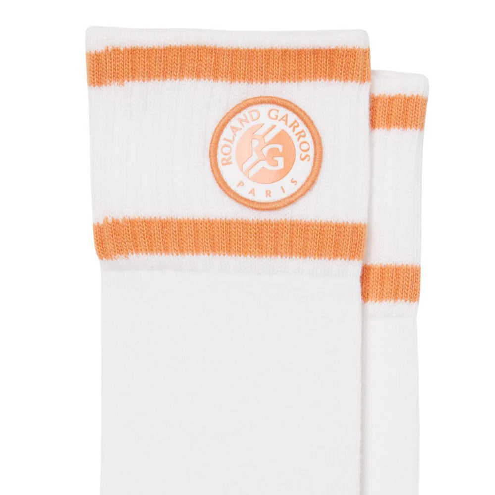 Lacoste Sportsokken Roland Garros Heren Wit Oranje 1 Paar - Image 2