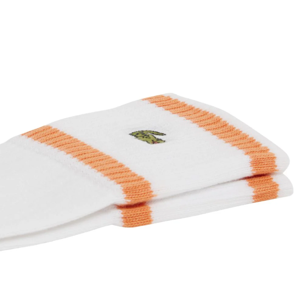 Lacoste Sportsokken Roland Garros Heren Wit Oranje 1 Paar - Image 3