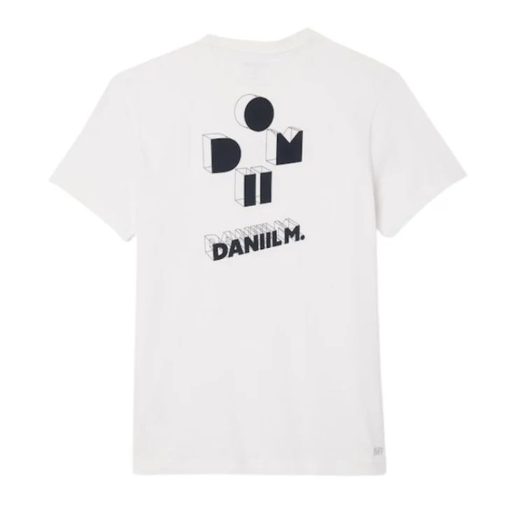 Lacoste T-Shirt Sport Danill Medvedev Heren Wit - Image 3