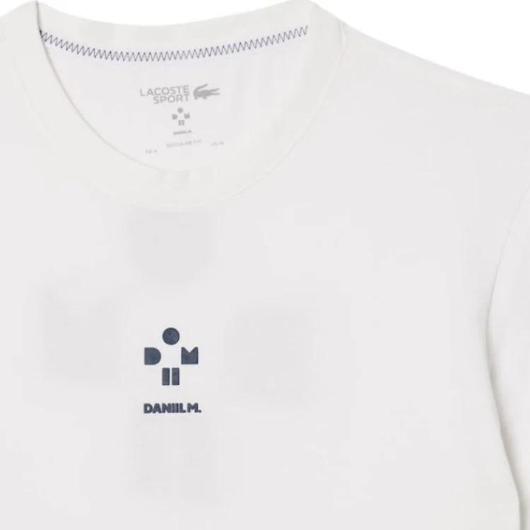 Lacoste T-Shirt Sport Danill Medvedev Heren Wit - Image 4