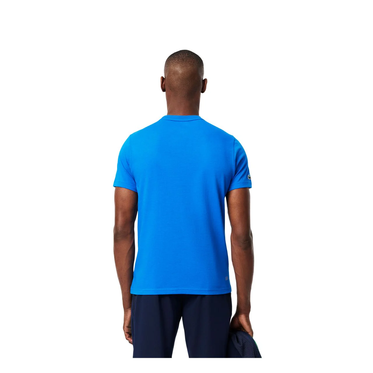 Lacoste T-Shirt Sport Ronde Hals Heren Blauw Zwart - Image 3