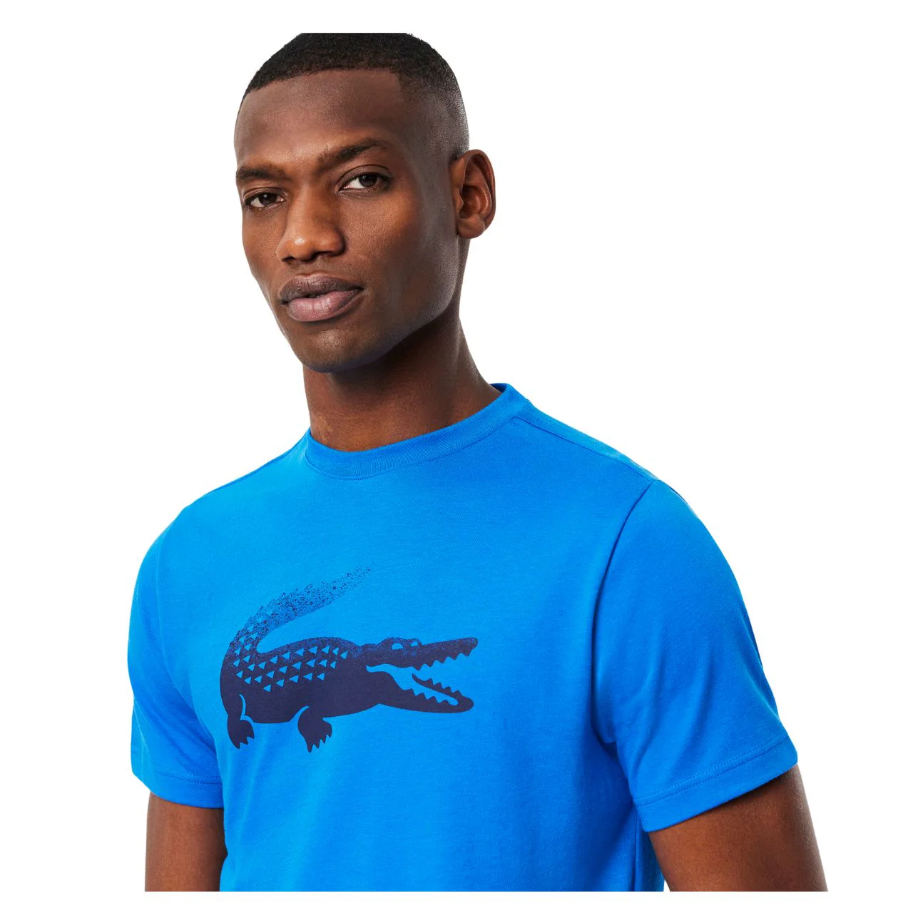 Lacoste T-Shirt Sport Ronde Hals Heren Blauw Zwart - Image 4