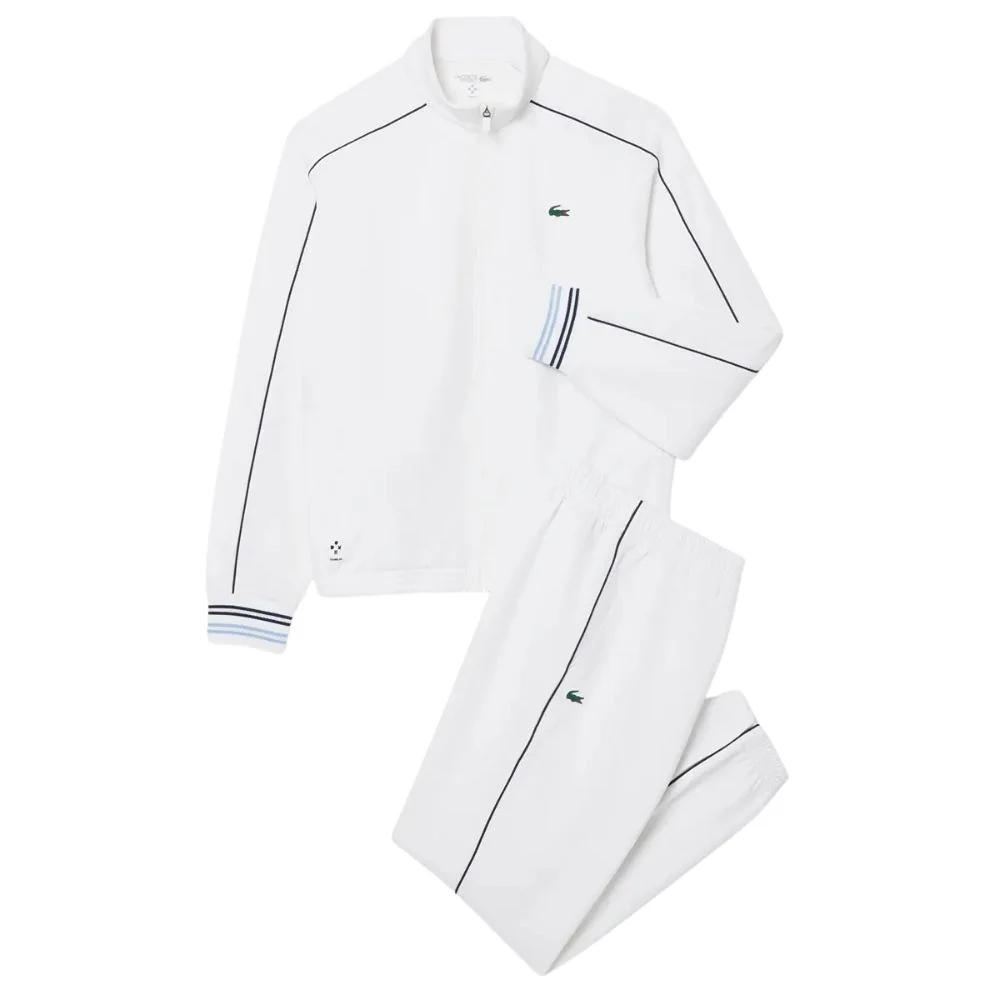 Lacoste Trainingspak Tennis Jogger-Set Medvedev Heren Wit