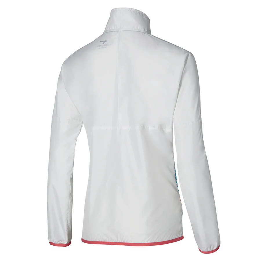 Mizuno Printed Jacket Dames Wit Blauw - Image 2