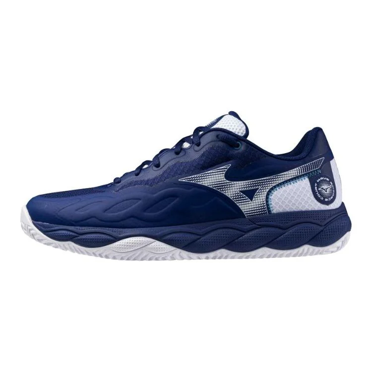 Mizuno Tennisschoen Padelschoen Wave Enforce Court CC Heren Blauw Wit - Image 2