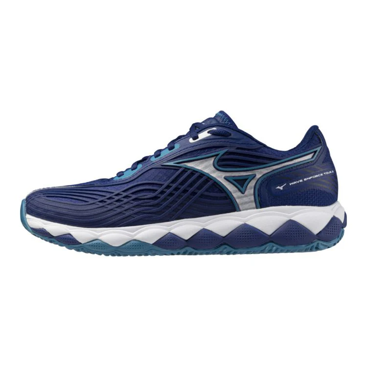 Mizuno Tennisschoen Padelschoen Wave Enforce Tour CC Heren Blauw Wit - Image 5