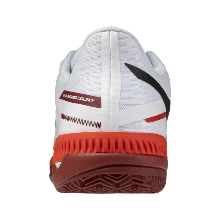Mizuno Tennisschoen Padelschoen Wave Exceed Court CC Heren Wit Rood - Image 5