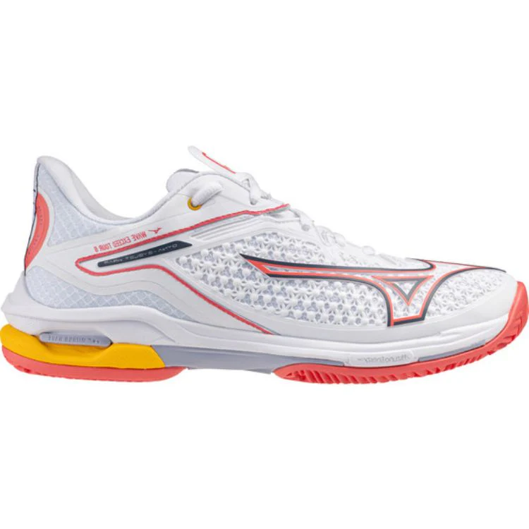 Mizuno Tennisschoen Padelschoen Wave Exceed Tour 6 CC Dames Wit Oranje