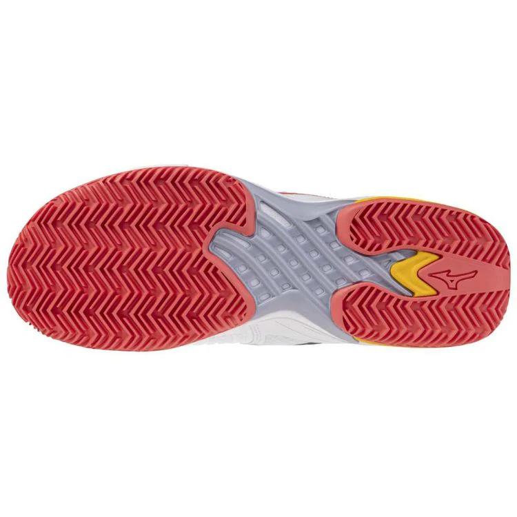 Mizuno Tennisschoen Padelschoen Wave Exceed Tour 6 CC Dames Wit Oranje - Image 3