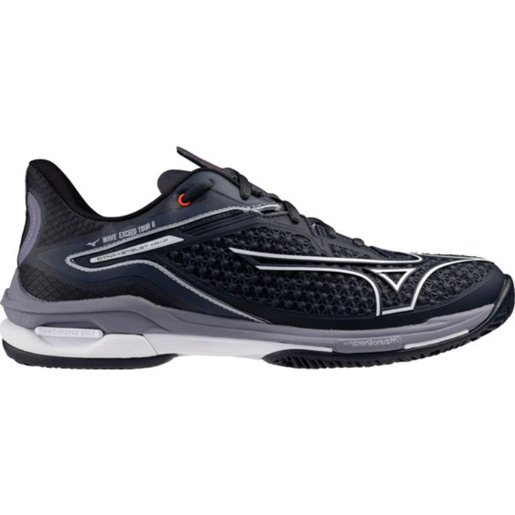 Mizuno Tennisschoen Padelschoen Wave Exceed Tour 6CC Heren Blauw Wit Grijs