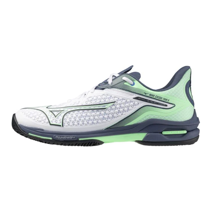 Mizuno Tennisschoen Padelschoen Wave Exceed Tour 6 CC Heren Wit Mint - Image 6