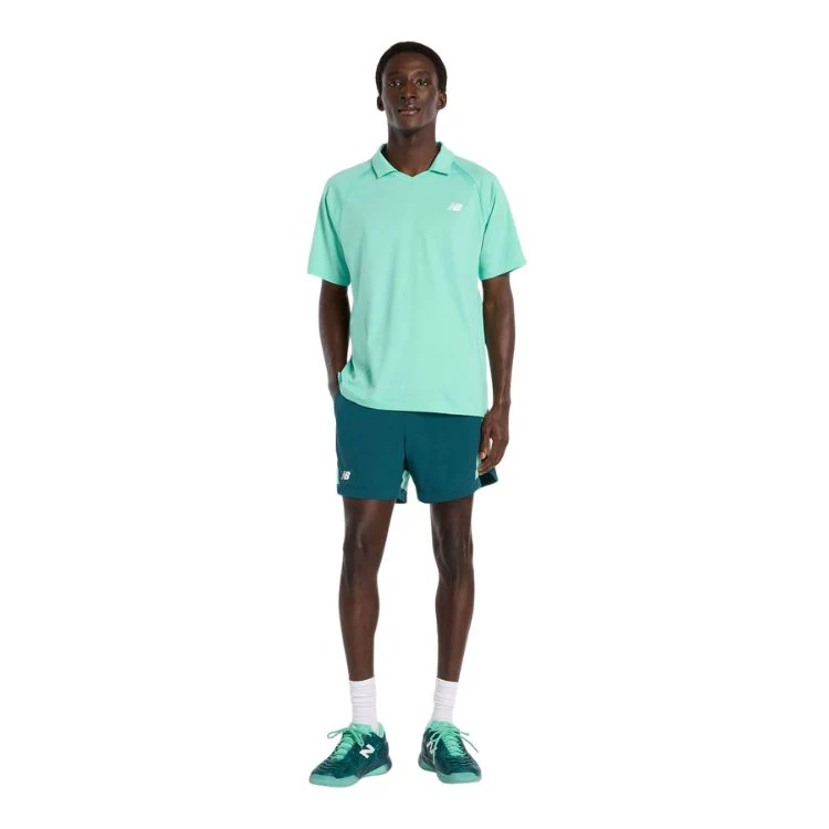 New Balance Polo Tournament Novelty Heren Groen - Image 5