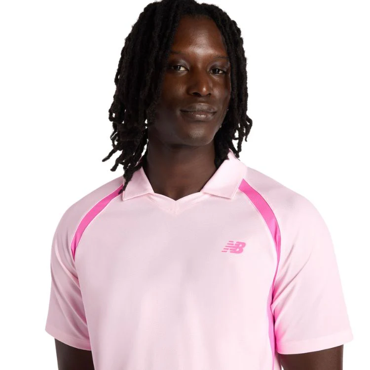 New Balance Polo Tournament Novelty Heren Roze - Image 3