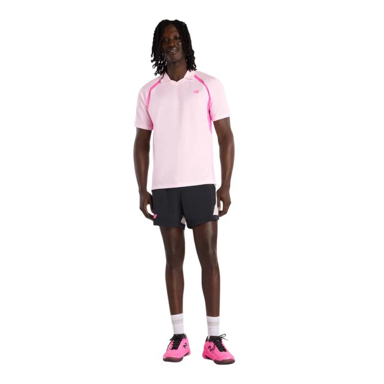 New Balance Polo Tournament Novelty Heren Roze - Image 5