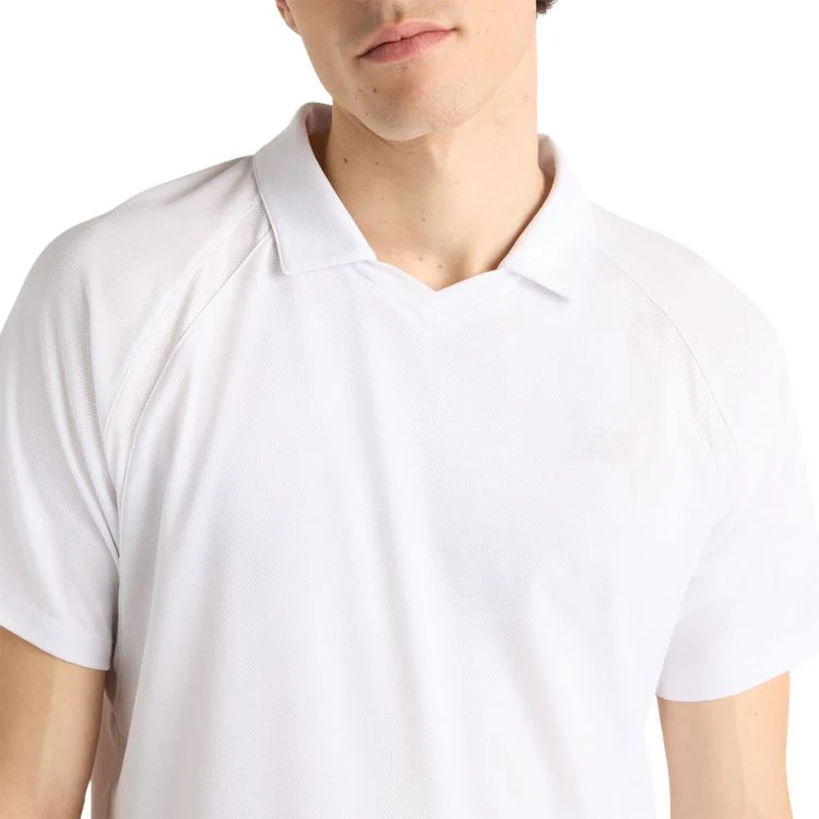 New Balance Polo Tournament Novelty Heren Wit - Image 3