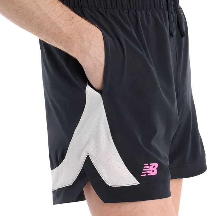 New Balance Short Tournament Novelty Heren Zwart - Image 3