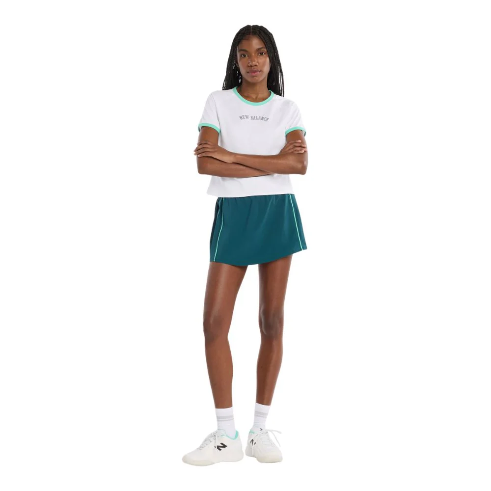 New Balance Skort Tournament Novelty Dames Donkergroen - Image 7