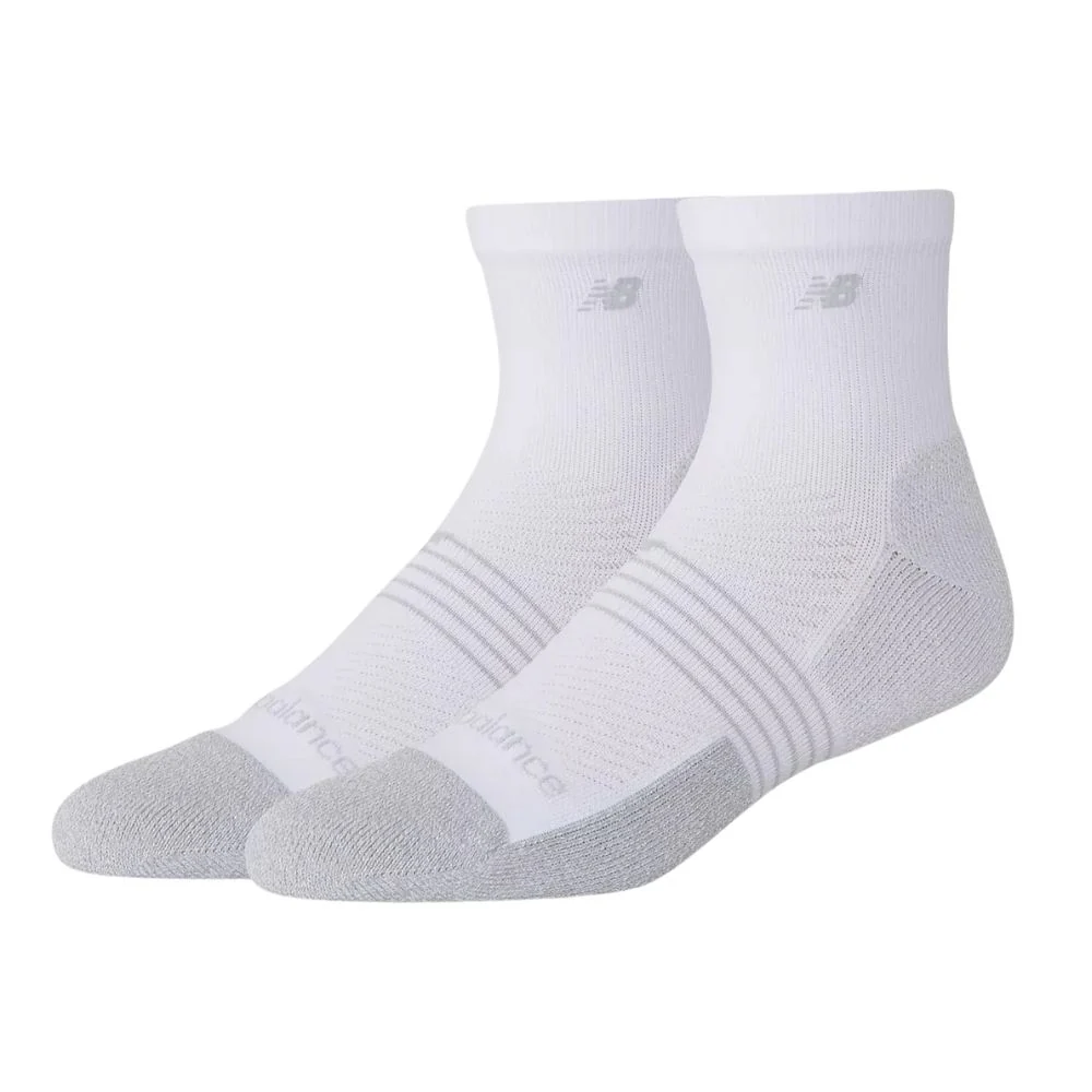 New Balance Sportsokken Pro Train Quarter Unisex Wit 2-Pack