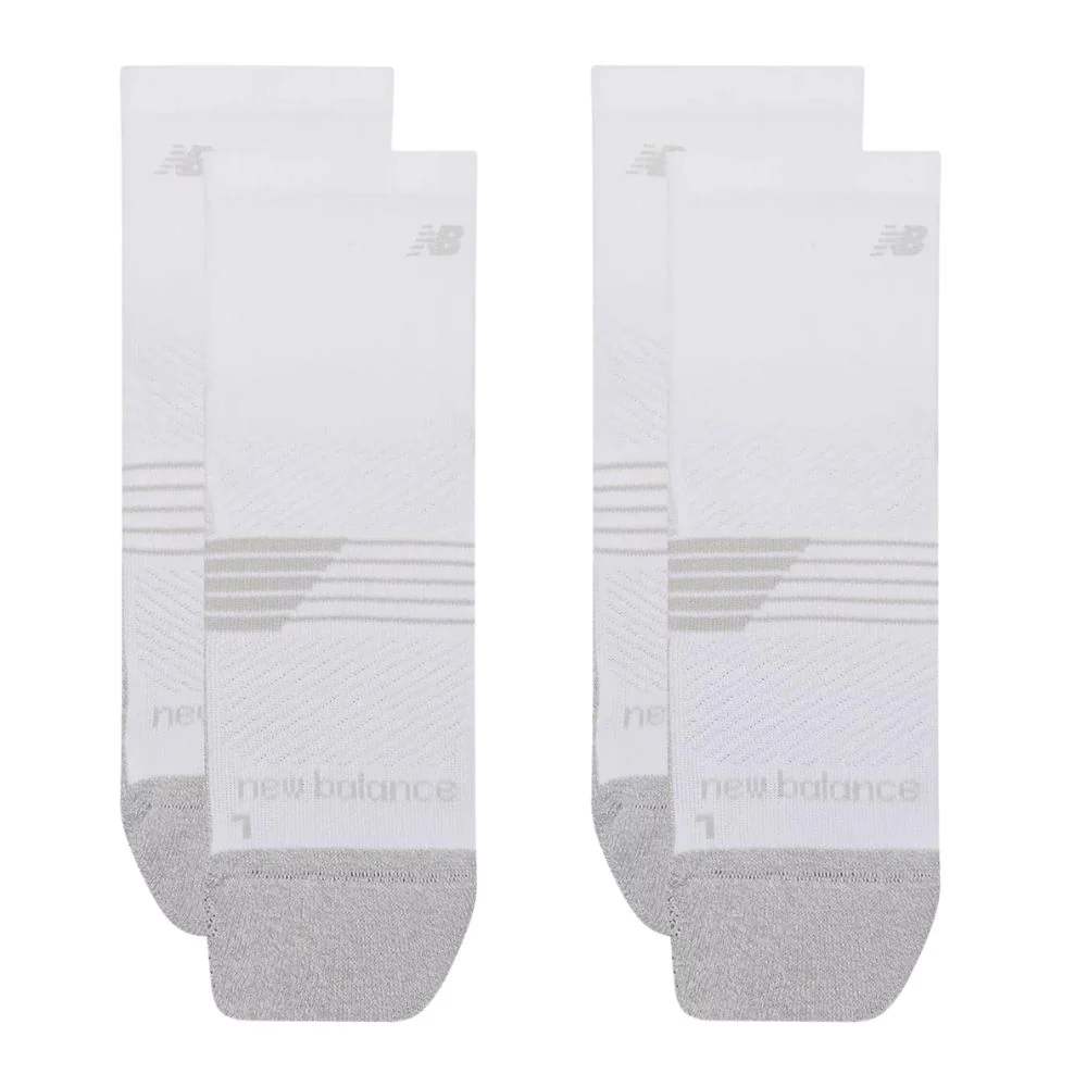 New Balance Sportsokken Pro Train Quarter Unisex Wit 2-Pack - Image 2