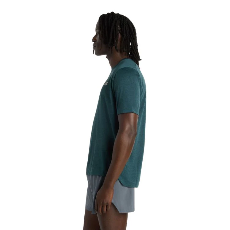 New Balance T-Shirt Athletics Heren Dark Green - Image 3