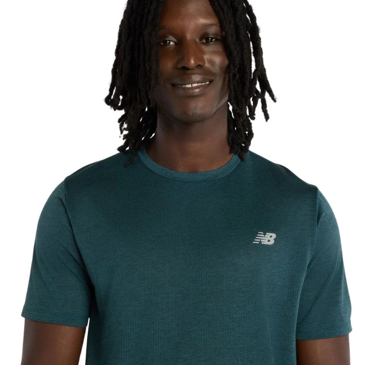 New Balance T-Shirt Athletics Heren Dark Green - Image 4