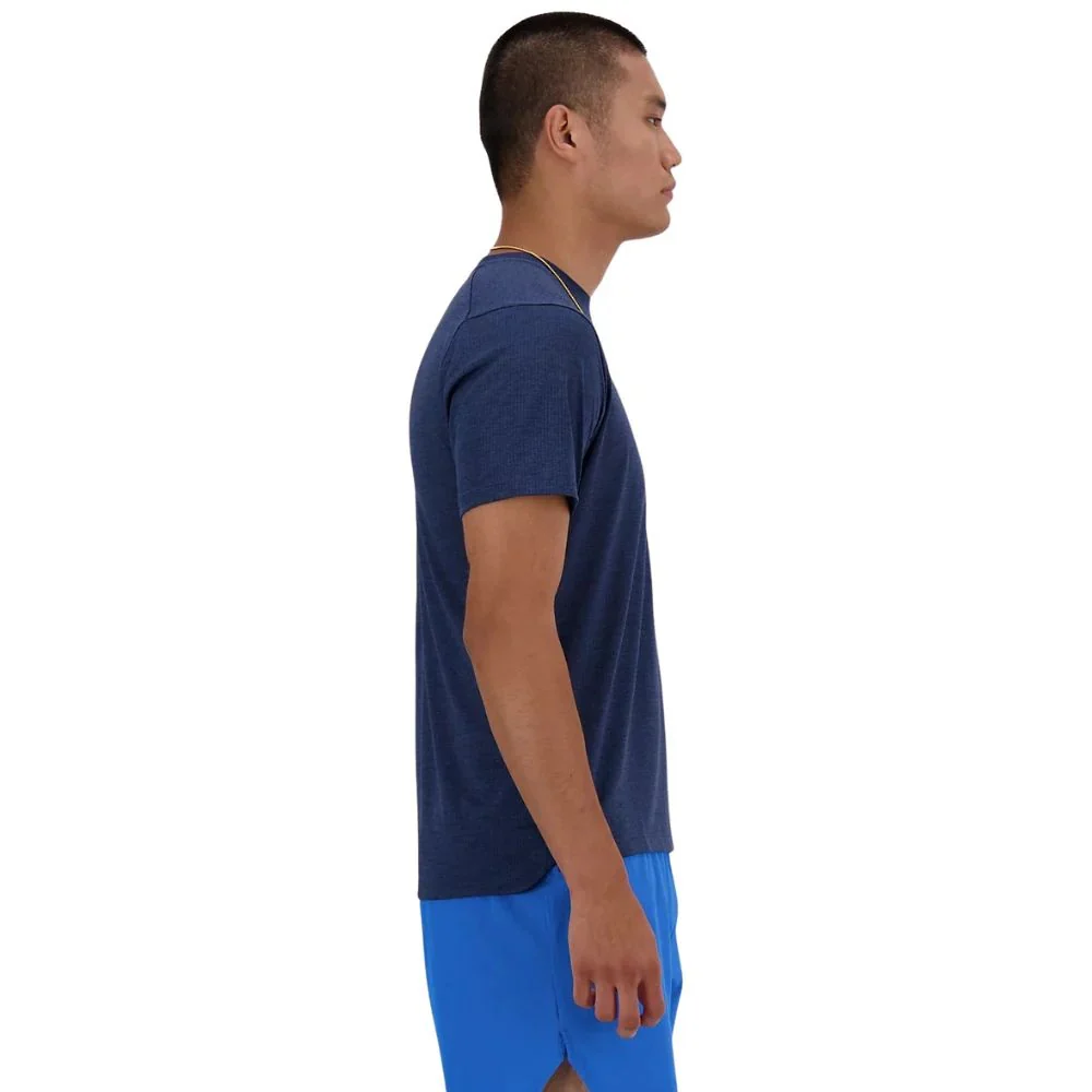 New Balance T-Shirt Athletics Heren Navy - Image 4