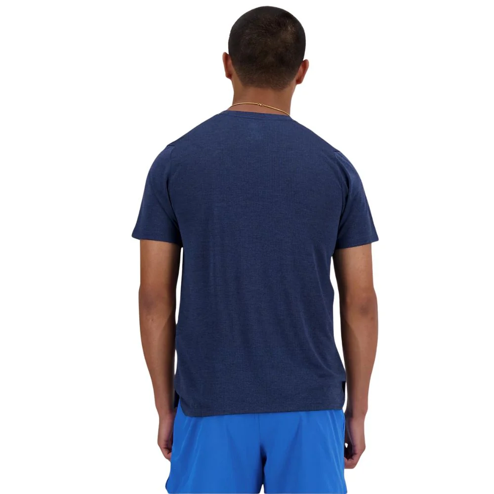 New Balance T-Shirt Athletics Heren Navy - Image 8
