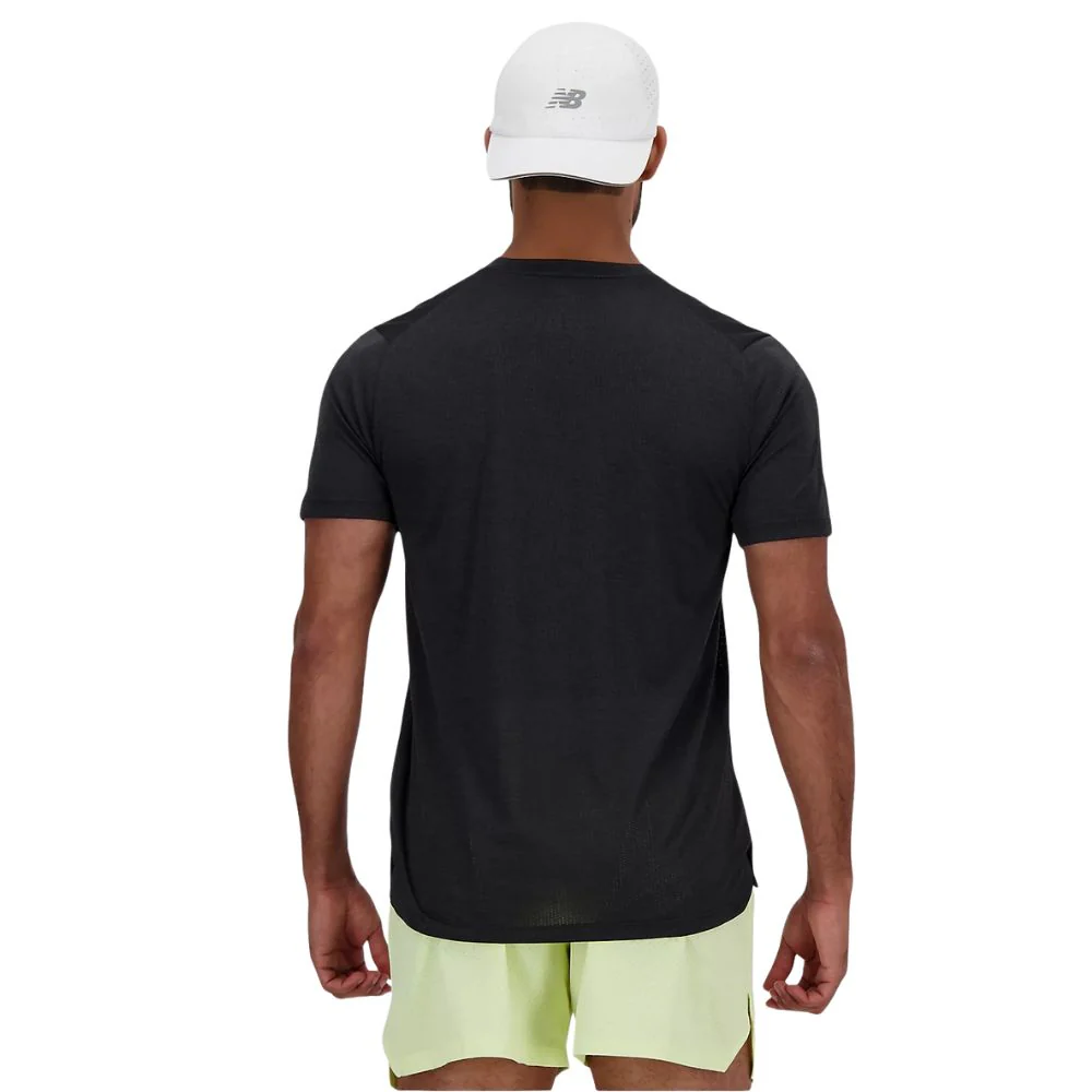 New Balance T-Shirt Athletics Heren Zwart - Image 4